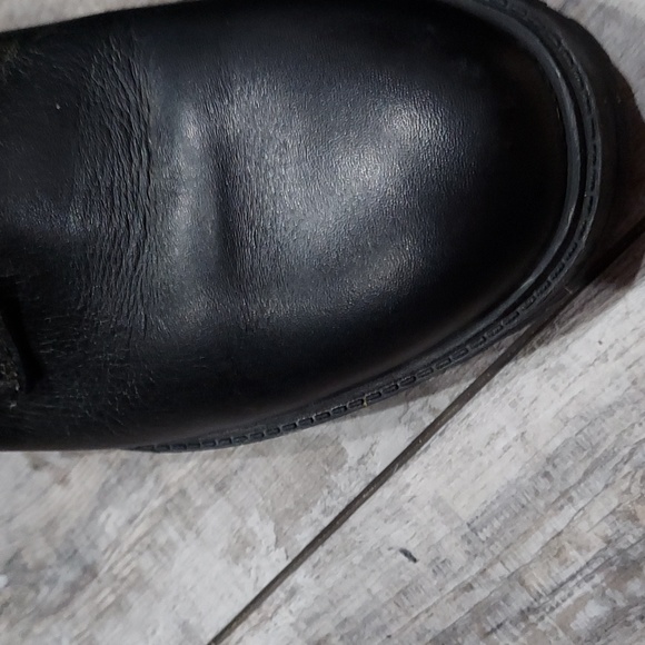 Zara studed boots buckles zippers heels womens 10 black - Picture 10 of 12